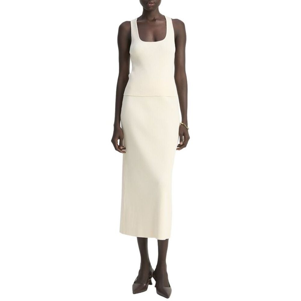Vince Womens Rib Racerback Tank Top - Picture 3 of 4
